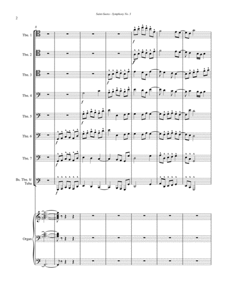 Symphony No 3 Finale For Trombones Tuba And Organ Page 2