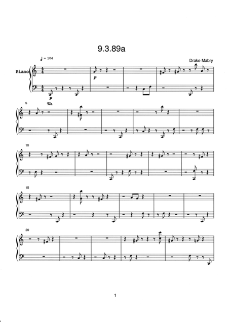 Symphony No 5 Posthumous Score Only Page 2