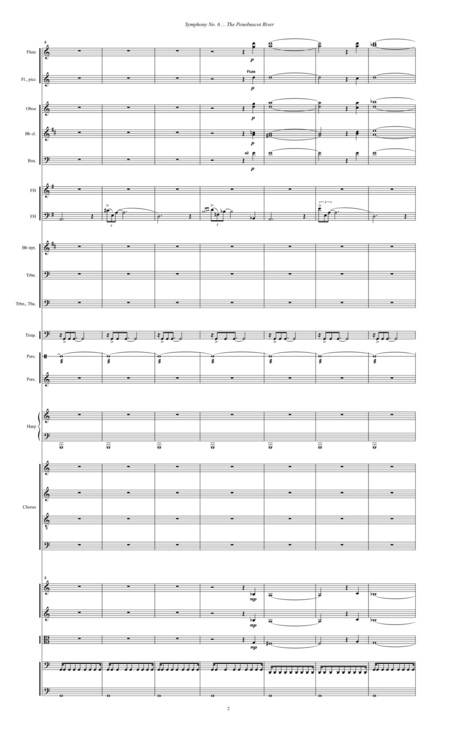 Symphony No 6 The Penobscot River 2004 For Chorus And Orchestra 1st Movement To The Penobscot Now Page 2