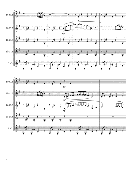 Take Five For Clarinet Quintet Page 2