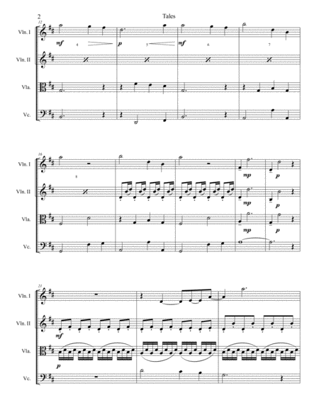 Tales For String Quartet Page 2