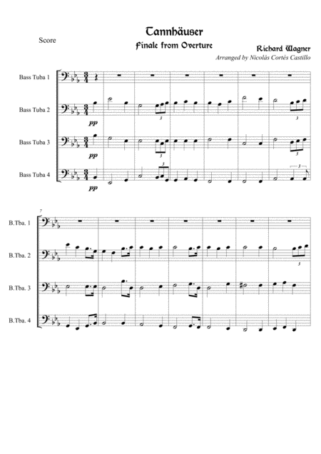 Tannhuser Richard Wagner Tuba Quartet Page 2