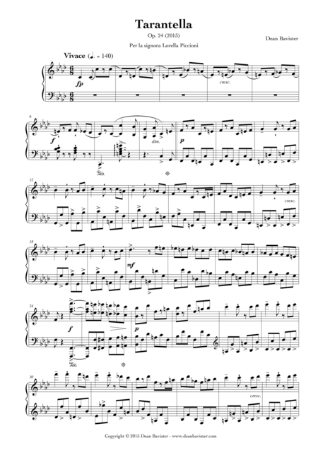 Tarantella For Piano Opus 24 Page 2