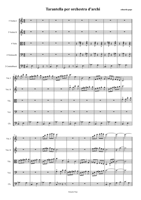 Tarantella Per Orchestra D Archi Page 2