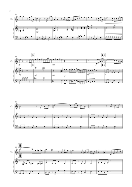 Tasty Tango For Clarinet And Piano Page 2