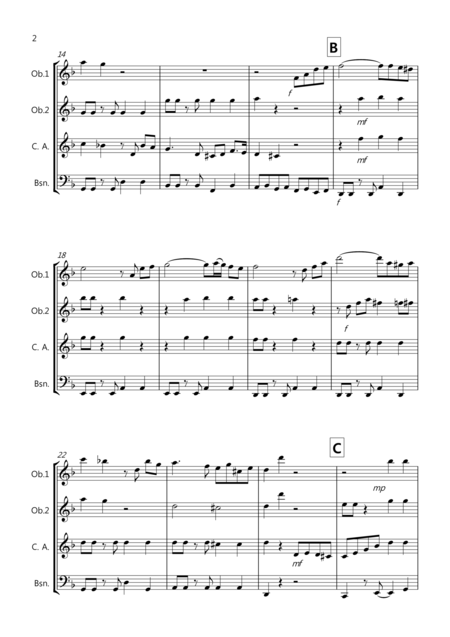 Tasty Tango For Double Reed Quartet Page 2