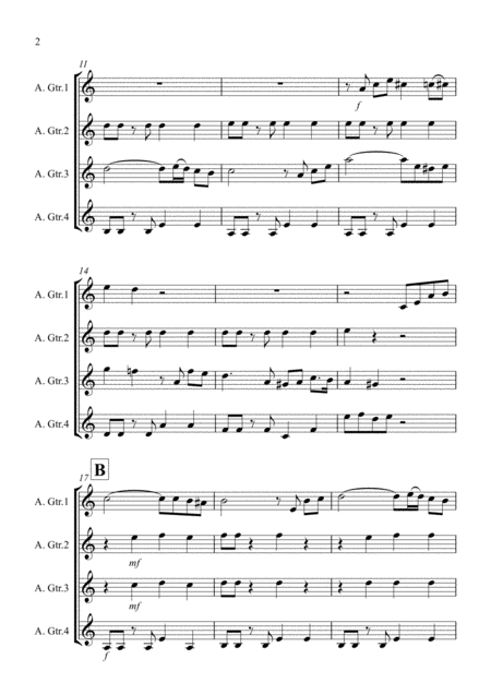 Tasty Tango For Guitar Quartet Page 2