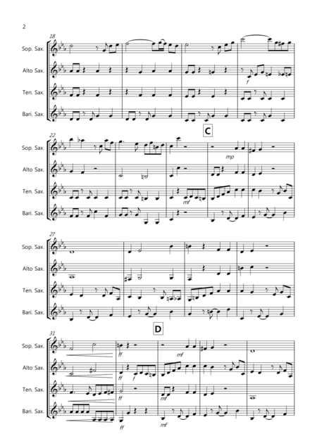 Tasty Tango For Saxophone Quartet Page 2