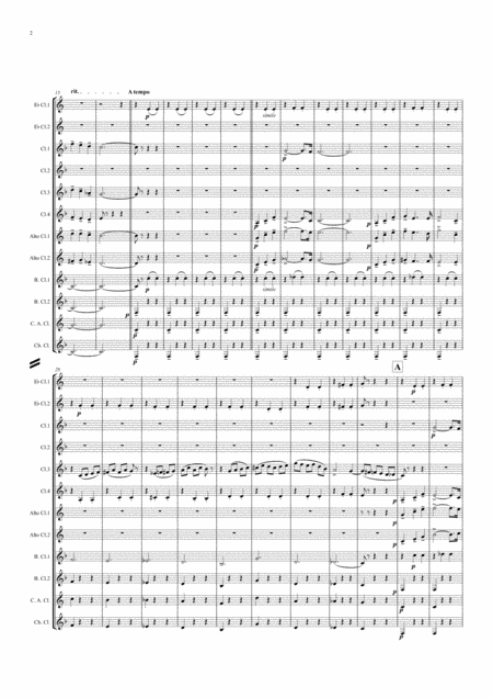 Tchaikovsky Casse Noisette Nutcracker Suite Iii Valse Des Fleurs Dance Of The Flowers Clarinet Ensemble Page 2
