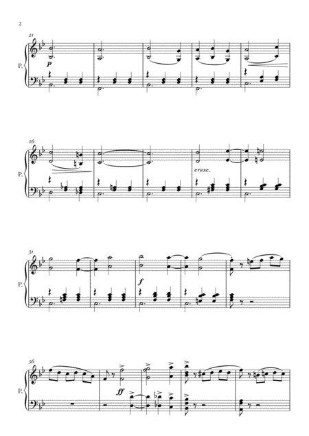 Tchaikovsky Sleeping Beauty Waltz Intermediate Piano Page 2
