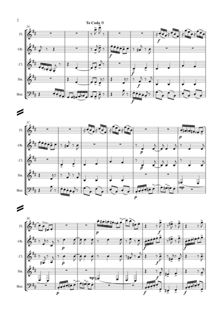 Tchaikovsky The Seasons Op 37a No 2 February Carnival Wind Quintet Page 2