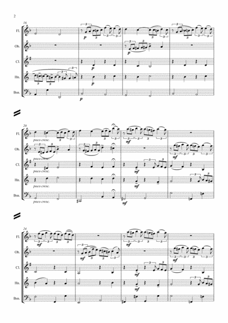 Tchaikovsky The Seasons Op37a No 10 October Autumn Song Wind Quintet Page 2