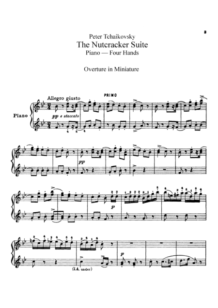 Tchaikowsky From The Nutcracker Suite For Piano Duet 1 Piano 4 Hands Pt801 Page 2