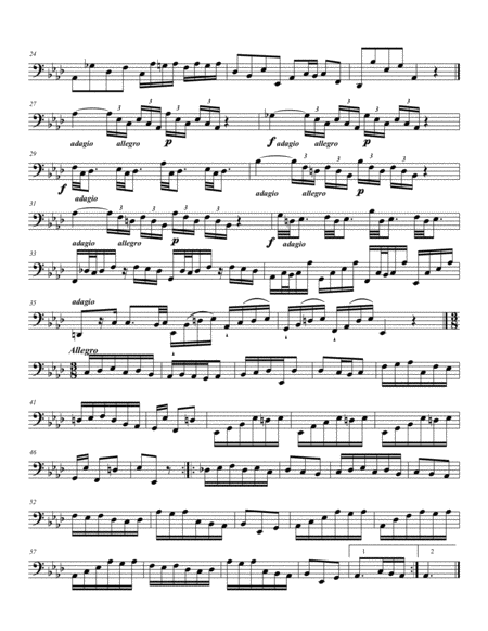 Telemann 12 Fantasies For Bass Trombone Page 2