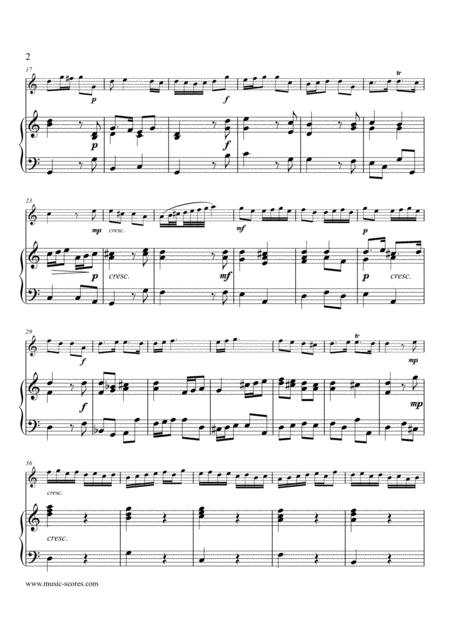 Telemann Sonata In A Minor Twv 41 A3 4th Movement Oboe And Piano Page 2