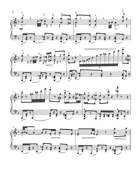 Tempest Tango Waltz For Solo Piano Page 2