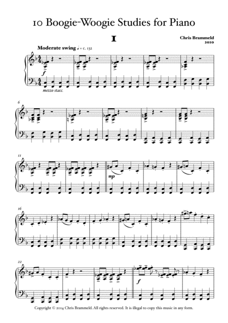 Ten Boogie Woogie Studies For Piano Page 2