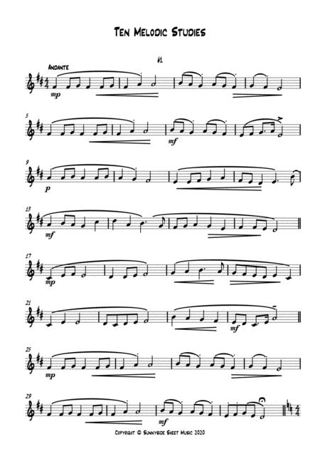 Ten Melodic Studies Volume 1 Page 2