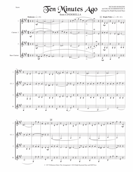 Ten Minutes Ago For Clarinet Quartet Page 2