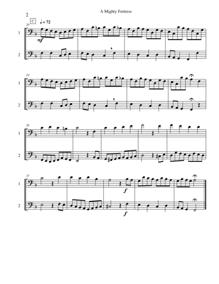 Ten Selected Hymns For The Performing Duet Vol 1 Trombone Euphonium And Bass Trombone Tuba Page 2