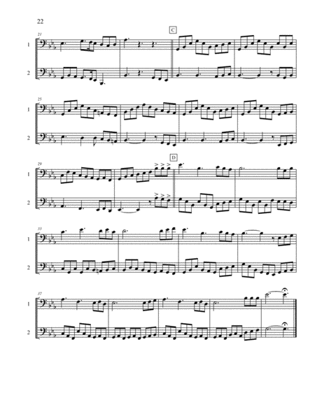 Ten Selected Hymns For The Performing Duet Vol 2 Trombone Euphonium And Bass Trombone Tuba Page 2