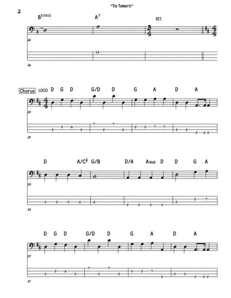 Teo Torriatte Let Us Cling Together Bass Guitar Tab Page 2