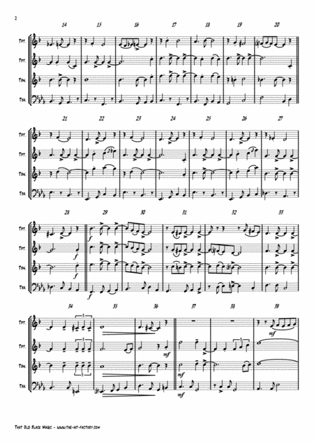 That Old Black Magic Sinatra Ella Brass Quartet Page 2