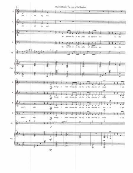 The 23rd Psalm The Lord Is My Shepherd Satb Page 2