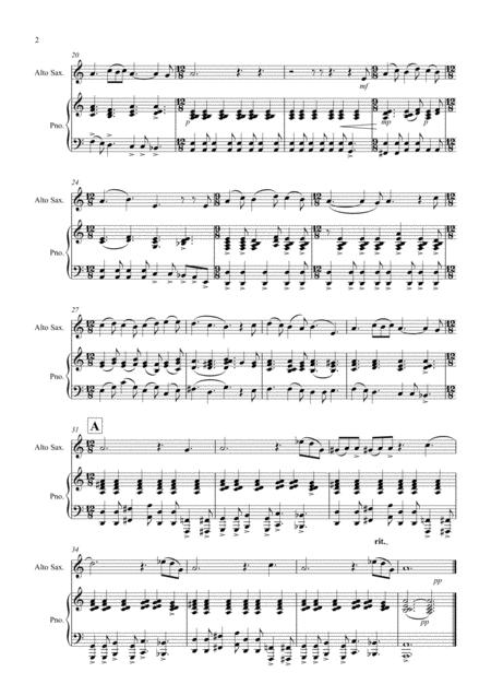 The Angel Gabriel For Alto Saxophone And Piano Page 2