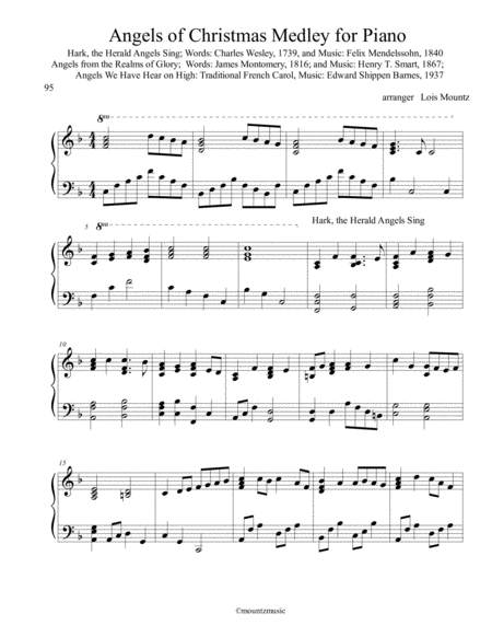 The Angels Of Christmas Medley For Piano Page 2