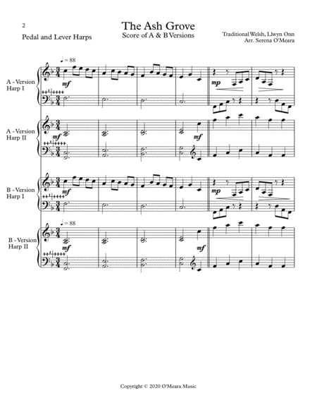 The Ash Grove Conductor Score Page 2