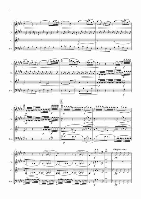 The Barber Of Sevilla Overture Wind Quartet Page 2