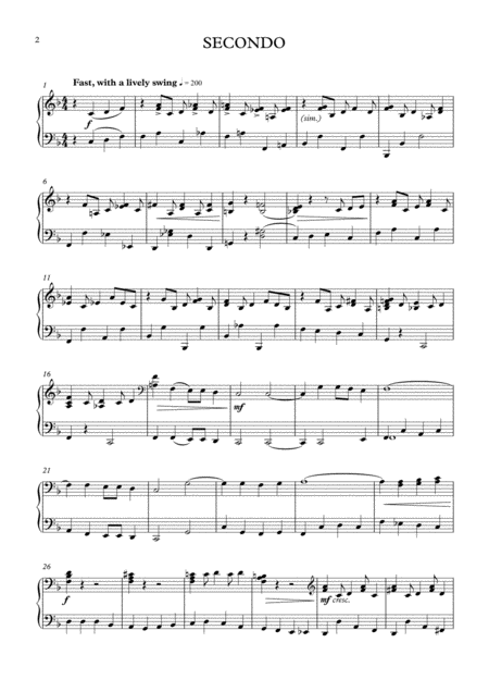 The Bare Necessities Arranged For Piano Duet Page 2