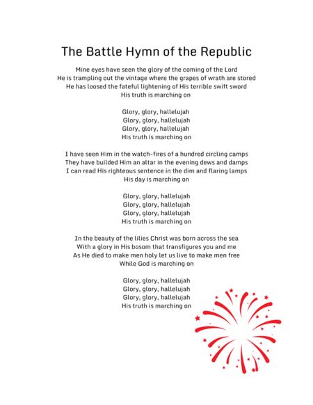 The Battle Hymn Of The Republic Easy Piano Solo Page 2