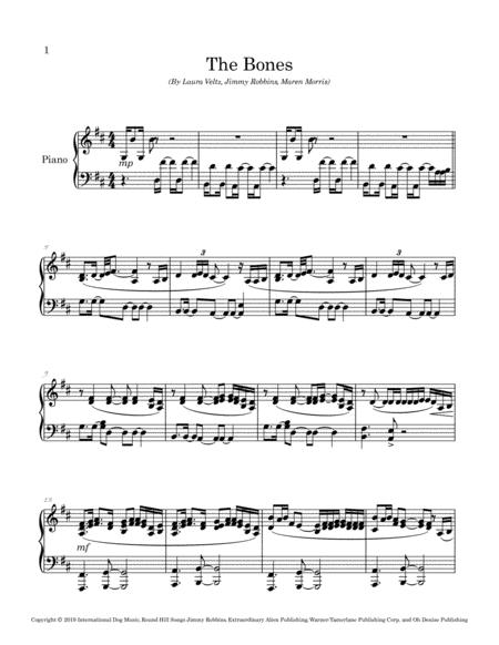 The Bones Arranged For Piano Page 2