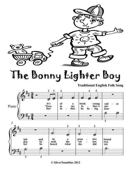 The Bonny Lighter Boy Beginner Piano Sheet Music Page 2