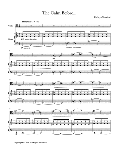 The Calm Before Viola And Piano Page 2