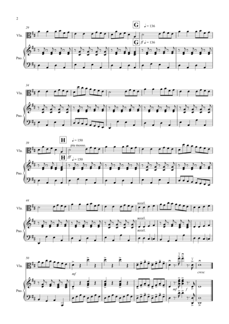 The Can Can For Viola And Piano Page 2