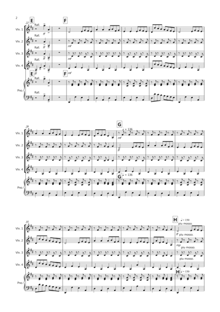 The Can Can For Violin Quartet Page 2