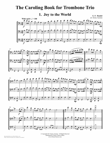 The Caroling Book For Trombone Trio Page 2