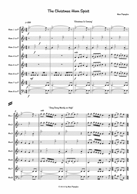 The Christmas Horn Spirit French Horn Octet Page 2