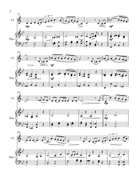 The Christmas Song Chestnuts Roasting On An Open Fire Clarinet And Piano Page 2