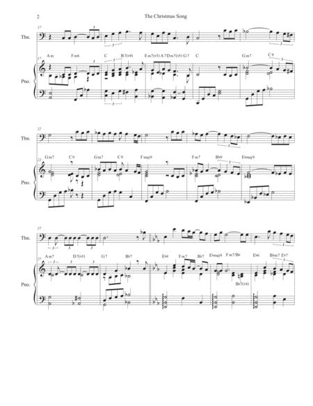 The Christmas Song Chestnuts Roasting On An Open Fire Trombone Solo And Piano Page 2