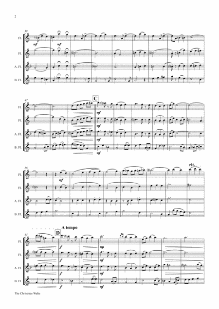 The Christmas Waltz Frank Sinatra Flute Quartet Page 2