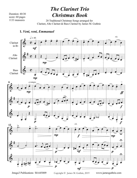 The Clarinet Trio Christmas Book Page 2