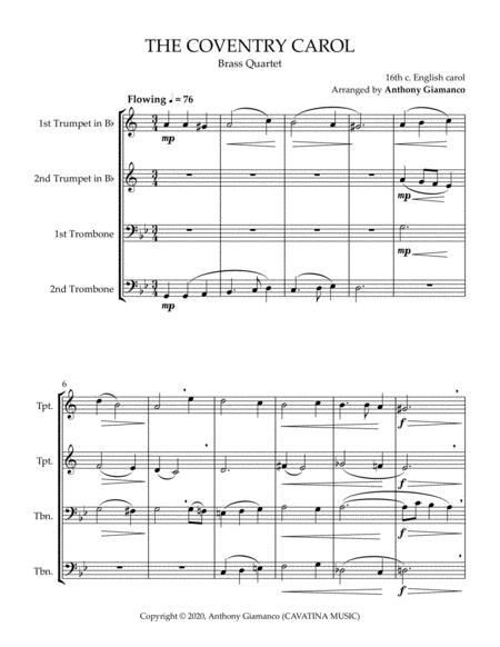 The Coventry Carol Brass Quartet Page 2