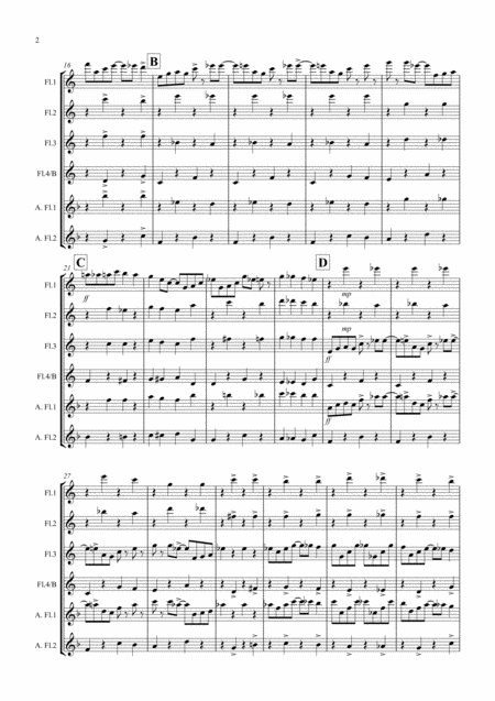 The Dancing Dog For Flute Quartet Page 2