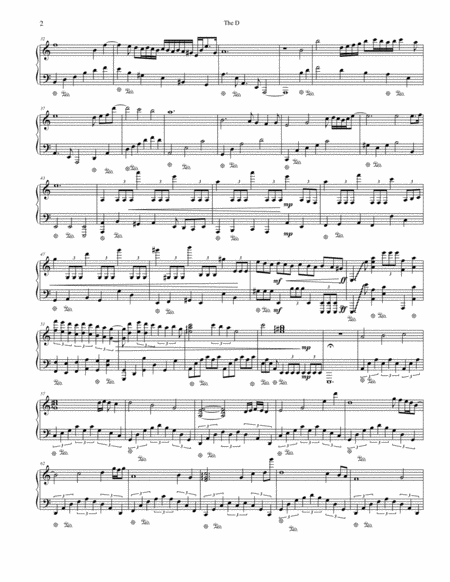 The Dive Piano Solo By Chas Hathaway Page 2