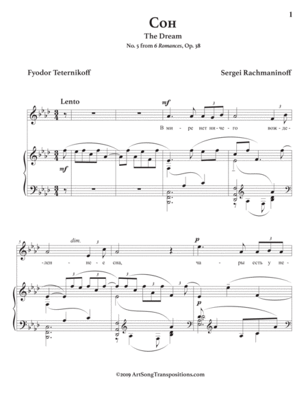 The Dream Op 38 No 5 A Flat Major Page 2