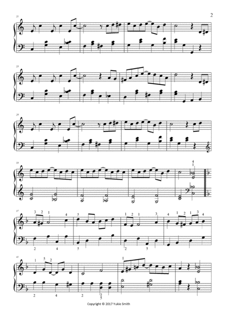 The Entertainer Piano Solo Abridged Version Page 2